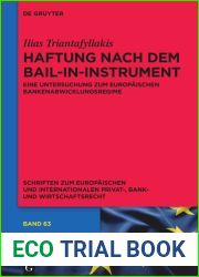 Haftung nach dem Bail-in-Instrument Eine Untersuchung zum europaischen Bankenabwicklungsregime