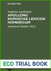 Apollonii Sophistae Lexicon Homericum (1833) [Leather Bound]