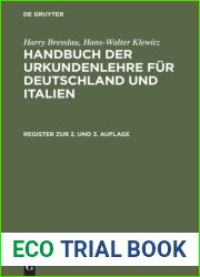 Handbuch der Urkundenlehre fur Deutschland und Italien
