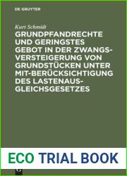 Grundpfandrechte und geringstes Gebot in der Zwangsversteigerung von Grundstucken unter..