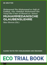 Muhammedanische Glaubenslehre: Die Katechismen des Fudali und des Sanusi (Kleine Texte fur Vorlesungen und Ubungen, 139) (German Edition)