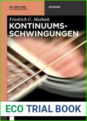 Kontinuumsschwingungen (De Gruyter Studium) (German Edition)