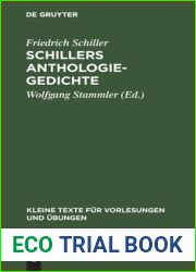 Schillers Anthologie-Gedichte (Kleine Texte fur Vorlesungen und Ubungen, 93) (German Edition)