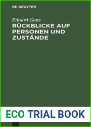 Ruckblicke auf Personen und Zustande (German Edition)