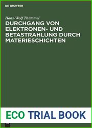 Durchgang von Elektronen- und Betastrahlung durch Materieschichten: Steuerabsorptionsmodelle (German Edition)