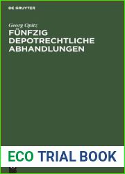 Funfzig depotrechtliche Abhandlungen: Sammelband (German Edition)