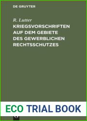 Kriegsvorschriften Auf Dem Gebiete Des Gewerblichen Rechtsschutzes