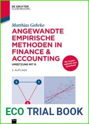 Angewandte empirische Methoden in Finance and Accounting: Umsetzung mit R (German Edition)