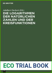 Die Logarithmen Der Naturlichen Zahlen Und Der Kreisfunktionen (German Edition)