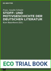 Stoff- und Motivgeschichte der deutschen Literatur (German Edition)
