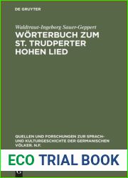 Worterbuch zum St. Trudperter Hohen Lied