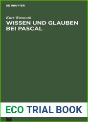 Wissen und Glauben bei Pascal (German Edition)