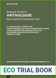 Anthologie. IV Anthologie. Herrn von Hoffmannswaldau und andrer Deutschen auserlesener..