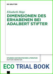 Dimensionen Des Erhabenen Bei Adalbert Stifter