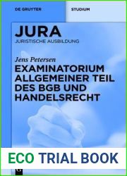 Examinatorium Allgemeiner Teil Des Bgb Und Handelsrecht