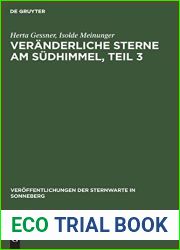 Veranderliche Sterne Am Sudhimmel, Teil 3 (Veroffentlichungen Der Sternwarte in Sonneberg) (German Edition)