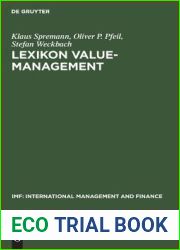 Lexikon Value-Management (IMF: International Management and Finance) (German Edition)