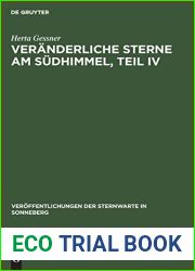 Veranderliche Sterne Am Sudhimmel, Teil IV (Veroffentlichungen Der Sternwarte in Sonneberg) (German Edition)