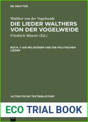 Die Religiosen Und Die Politischen Lieder (Altdeutsche Textbibliothek) (German Edition)