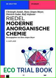 Riedel Moderne Anorganische Chemie (De Gruyter Studium) (German Edition)