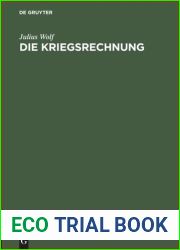 Die Kriegsrechnung