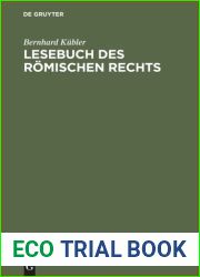 Lesebuch des romischen Rechts