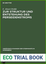 Zur Struktur Und Entstehung Des Perseidenstroms (Veroffentlichungen Der Sternwarte in Sonneberg) (German Edition)