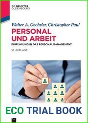 Personal und Arbeit: Einfuhrung in das Personalmanagement (De Gruyter Studium) (German Edition)