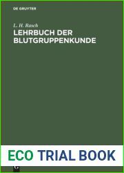 Lehrbuch der Blutgruppenkunde