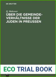 Uber die Gemeinde-Verhaltnisse der Juden in Preussen