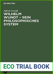 Wilhelm Wundt - Sein Philosophisches System (German Edition)