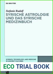 Syrische Astrologie Und Das Syrische Medizinbuch