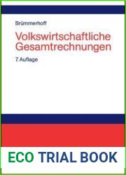 Volkswirtschaftliche Gesamtrechnungen.