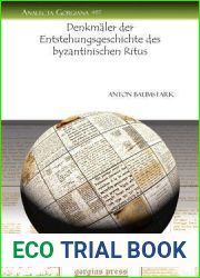 Denkmaler Der Entstehungsgeschichte Des Byzantinischen Ritus (Analecta Gorgiana) (German Edition)