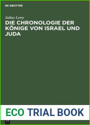 Die Chronologie Der Konige Von Israel Und Juda (German Edition)