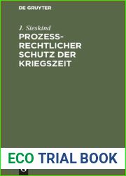 Prozessrechtlicher Schutz der Kriegszeit