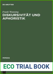 Diskursivitat und Aphoristik (Mimesis) (German Edition)