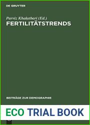 Fertilitatstrends: Methode, Analyse, Politik (Beitrage Zur Demographie) (German Edition)