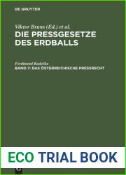 Die Pressgesetze des Erdballs : Band 7