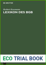 Lexikon des BGB (German Edition)