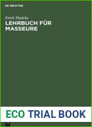 Lehrbuch Fur Masseure (German Edition)