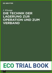 Die Technik Der Lagerung Zur Operation Und Zum Verband (German Edition)