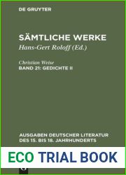 Samtliche Werke : Band 21 Gedichte II
