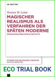 Magischer Realismus als Verfahren der spaten Moderne