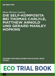 Die self-Komposita bei Thomas Carlyle, Matthew Arnold und Gerard Manley Hopkins (Studien Zur Englischen Philologie. Neue Folge) (German Edition)