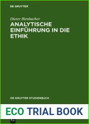 Analytische Einfuhrung in die Ethik (de Gruyter Studienbuch) (German Edition)