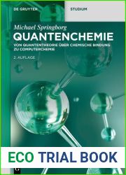 Quantenchemie: Von Quantentheorie uber chemische Bindung zu Computerchemie (de Gruyter Studium) (German Edition)