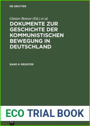 Dokumente zur Geschichte der kommunistischen Bewegung in Deutschland : Band 6