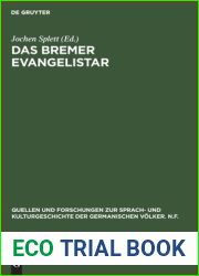 Das Bremer Evangelistar (Quellen Und Forschungen Zur Sprach- Und Kulturgeschichte der) (German Edition)