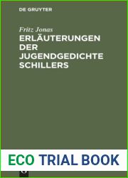 Erlauterungen der Jugendgedichte Schillers